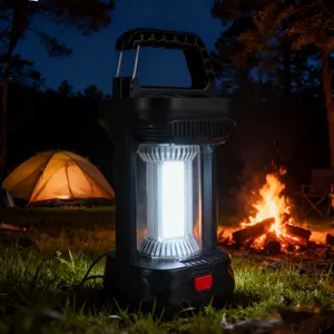 Ultra-bright led camping light, four light source modes, usb charging, emergency power bank, hook hands-free design, smart memory switch, excellent shell material, waterproof, shockproof and pressure-resistant, essential for outdoor, camping and travel