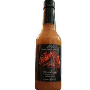 Scorpion Juice, medium heat,  citrus, and garlic. 10 oz. Bottle Fruity Flavor Flavor Flavor Sauce