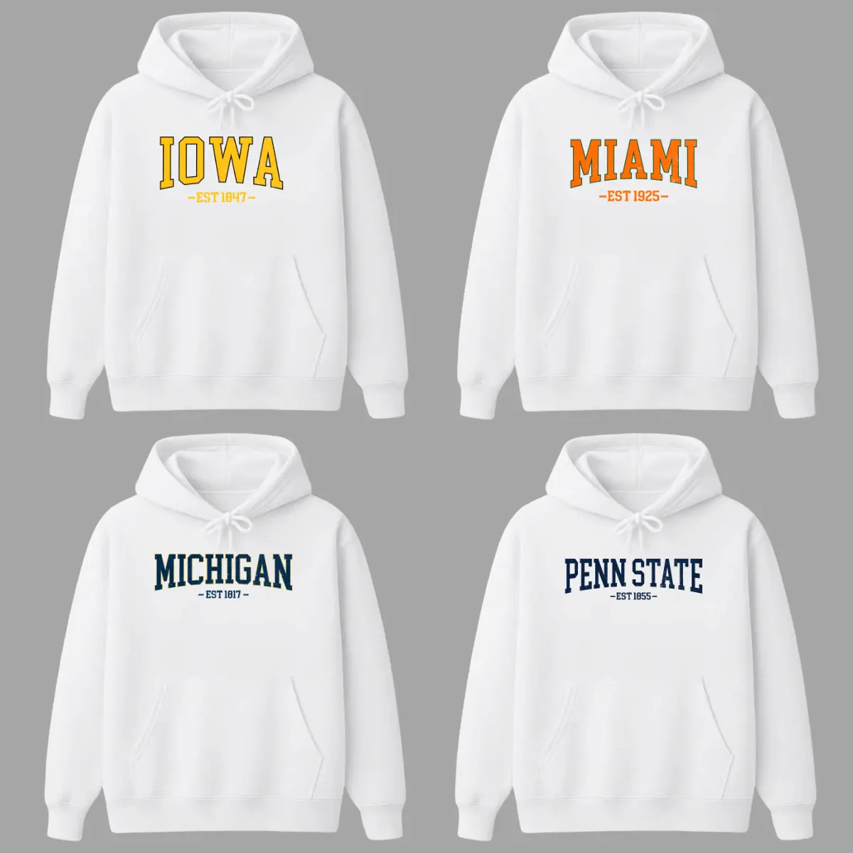 Custom Vintage University Hoodie, Personalized School Spirit Sweatshirt, Cozy Back to School Gift for Men & Women