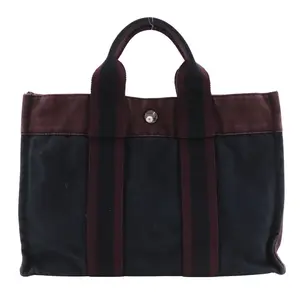 Pre-owned HERMÈS Cotton Shoulder Bags Hermes Fourre Tout PM Handbag