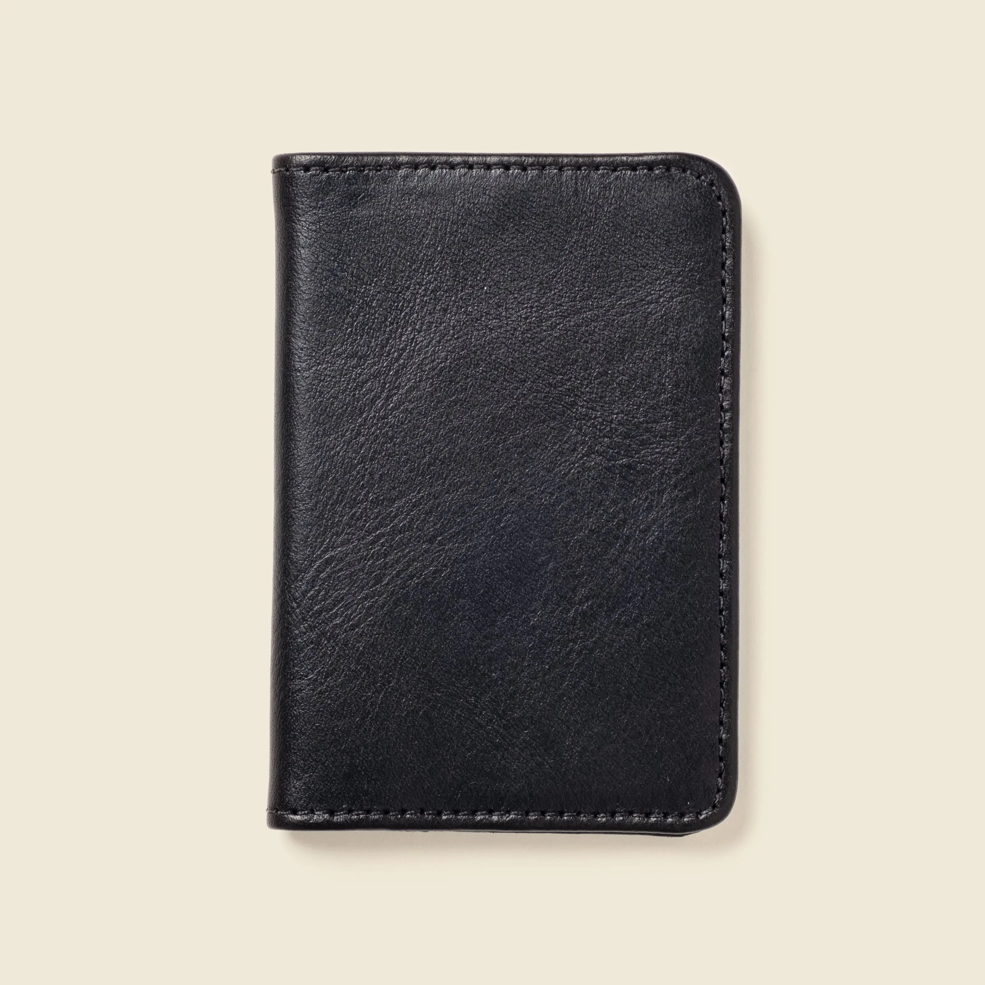 Casupo Compact Bifold Wallet - Sustainable Leather, Handcrafted, Black