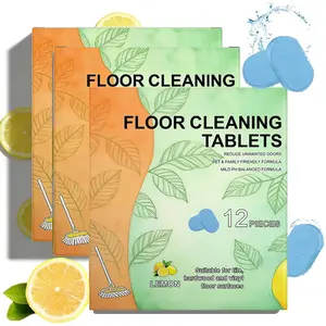 36 count Floor Cleaner Tablets Hard Floor Cleaner Tablets, Pre-Measured Dissolvable Cleaning Solution for Tile, Vinyl, Hardwood,   Scent, Compatible with Robot Mops & Wet/Dry Vacuums