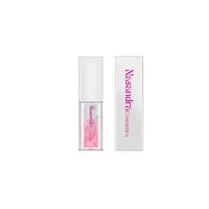 Nasandracosmetics Hydrating Lip Oil Duo – Strawberry & Clear Non Sticky