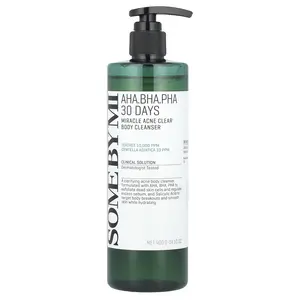 SOME BY MI AHA. BHA. PHA 30 Days Miracle Acne Clear Body Cleanser, 14.10 oz (400 g)
