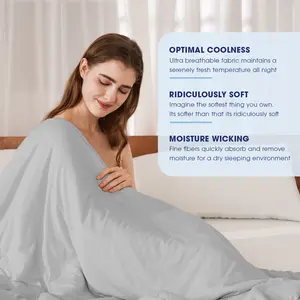【VALUXE】 Breathable Cooling Blanket – Soft & Comfortable Throw for Napping, Home & Office, Portable Cozy Bedding Accessory, Available in Queen & King Sizes