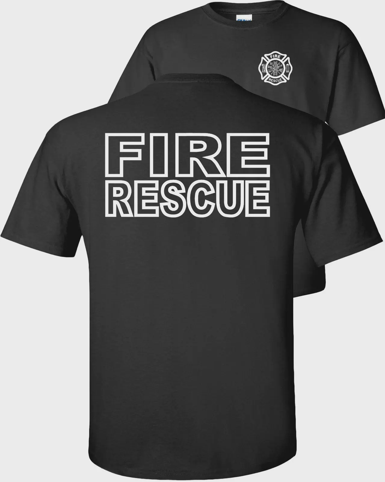 Fire Rescue T-Shirt – First Responder Graphic Tee, Firefighter Pride Casual Shirt