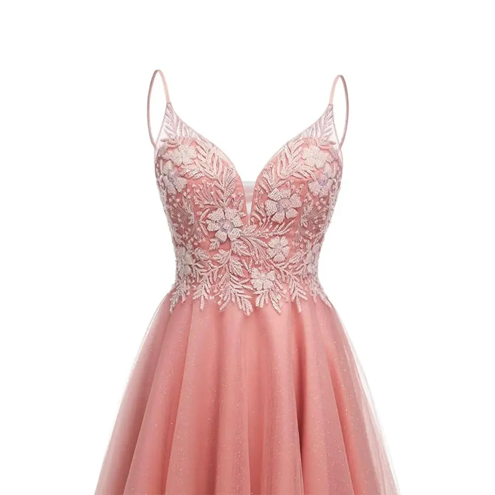 Sparkly Tulle Homecoming Dresses Short Lace Prom Dresses for Teens V Neck Beaded  Cocktail Dresses - TikTok Shop