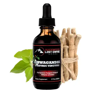 Ashwagandha Spagyric Tincture - Liquid Drops Root Extract for Men, Women, Sleep, Cortisol - USA Grown Organic  Ashwagandha Dietary Supplement (2 fl oz)