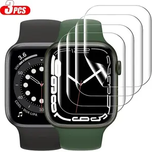 Screen Protector for Apple Watch Series 9 8 7 6 SE 5 4 Ultra 2 Smart Accessories for IWatch 49mm 44mm 40mm 45mm 41mm Film Cover