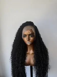 N&B 360 Full Lace Boho Braids Human Hair Blend Glueless Hair Extension Unit