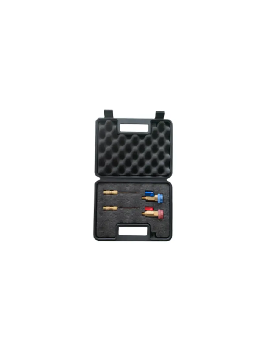 R-1234yf Schrader Valve Core Remover-Installer Kit, Brass A/C Maintenance Tool, Standard/Large Size, Refrigerant-Safe for Remove and Install Valve Cores with No Refrigerant Loss