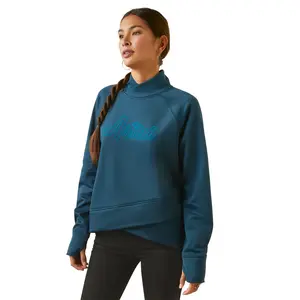 Ariat Ladies Tek Crossover Reflective Pond Blue Sweatshirt 10046279