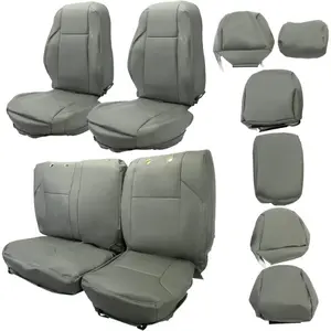 Seat Cover Replacement Compatible with 2016-2023 Toyota Tacoma Double Cab w/Manual Adjustable Gray Driver Seat Truck Cushion Protector