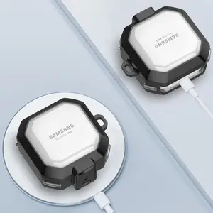 New Simple Transparent Headphone Case with Switch for Galaxy Buds Live/pro/2pro/fe, Shockproof and Protective Cover