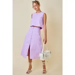 Portofino Stitch Denim Skirt