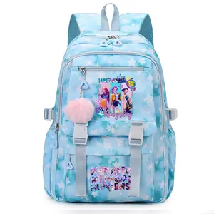 2026 New Witch Hunters Printed Korean School Bag College Style Large Capacity Spine Protector Backpack