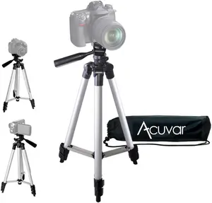 Acuvar Professional Camera Tripod with Carry Bag - Lightweight, Durable Camera Accessories for Photography, Video Recording