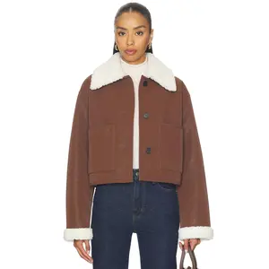 L'Academie By Marianna Ayla Jacket in Brown & Ivory