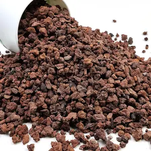 Red Horticultural Lava Rocks for , 2lb  Cactus Bonsai Soil Volcanic Rocks for Aquarium Outdoor Decorative Stones for Craft Projects, Vase Fillers