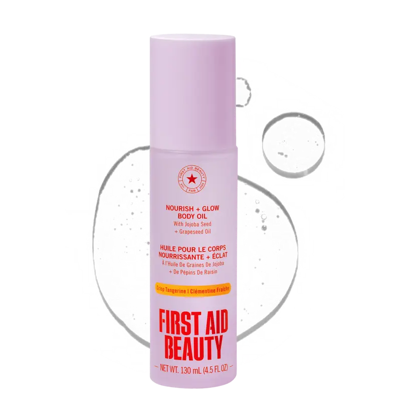 First Aid Beauty After-Shower Nourishing Body Oil for Deep Hydration + Soft Glowing Skin Hydrating Body Oil Revitalizing Body Oil