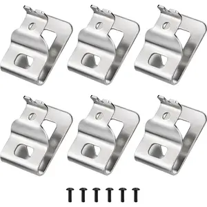 Belt Clips for , 6 count 304 Stainless Steel Drill Tool Clips Hook Kit with Screws for  N268241 Fit for 20V Power Tools DCD980 DCD985 DCD980L2 DCD985L2