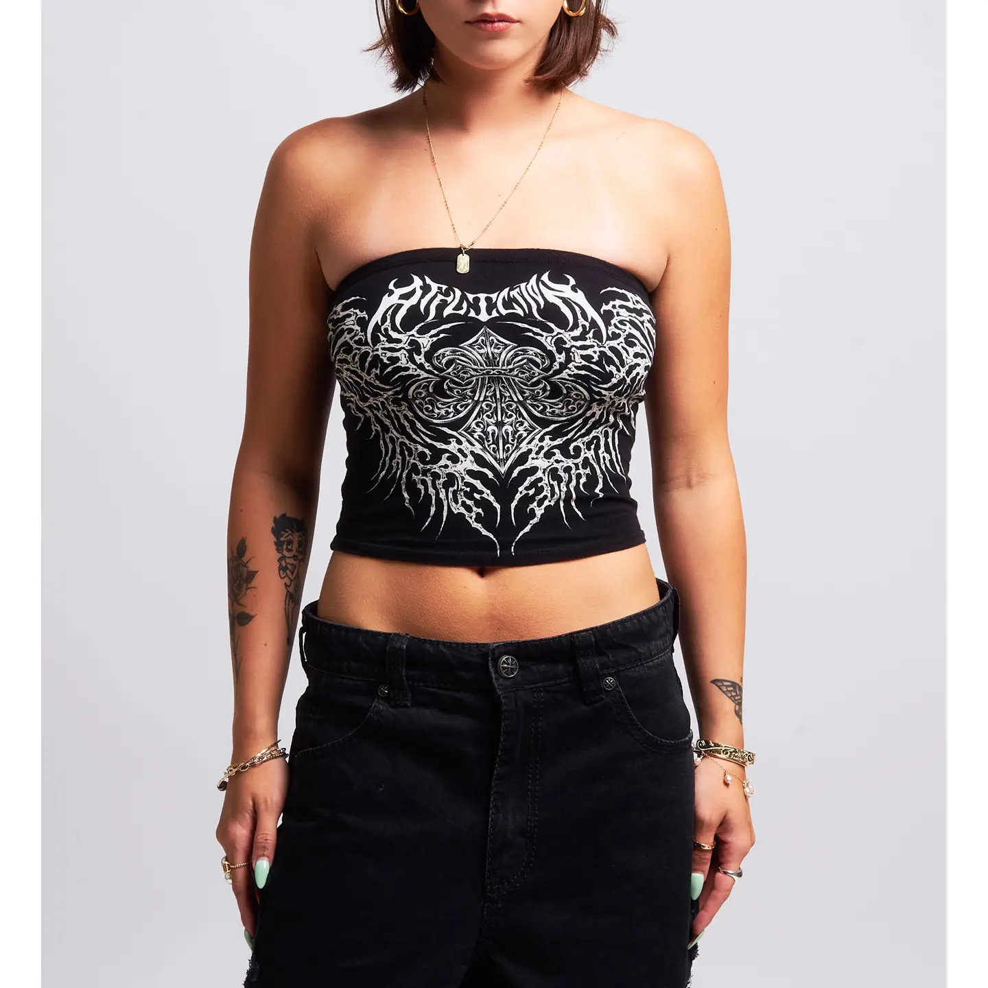 Affliction Women's Top Liquid Signify Tube