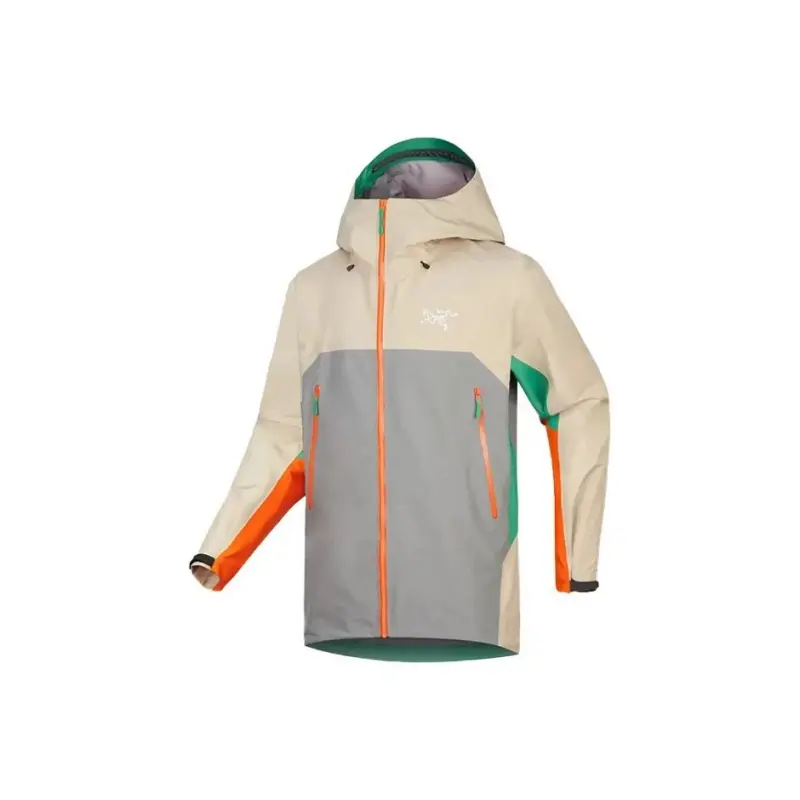 Color-matched hard-shell outdoor windproof and waterproof lightweight jacket for men and women