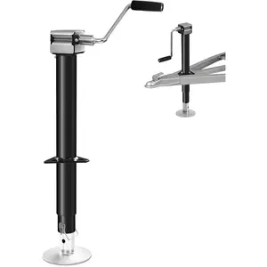6000 LBS A-Frame Trailer Jack, Height Range 9"-40.5" RV stabilizer Jacks with Drop Leg & Ergonomic Handle,Manual & 20–24V Drill-Powered Operation, Suitable for RV, Utility, Yacht Trailers