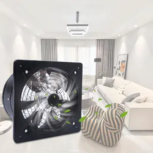 Exhaust Fan, 1559CFM 12 Inch Bathroom Exhaust Fan 7 Blades Kitchen Vent Fan 125W 110V Wall Mounted Attic Fan with Check Valve and Low Noise Design for Bathroom Kitchen Garage Basement