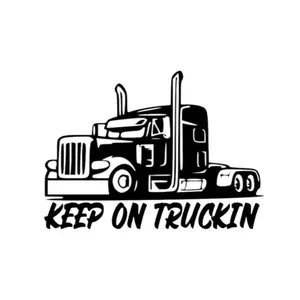 Keep on Truckin Car Window Sticker Decal