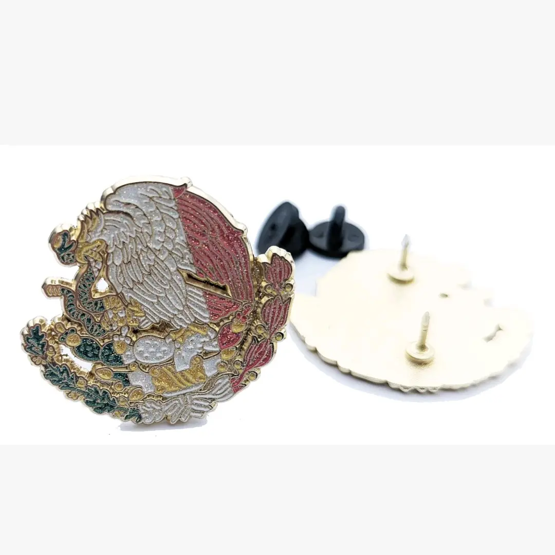Pin Mexico Pin for Caps Clothing Enamel Badge Mexican Flag Pin Aguila Mex Flag
