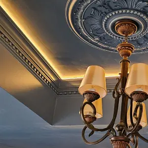 Easy Crown Molding, LIT Molding, LED backlit Peel & Stick crown molding 100% made in the USA. Installs with no tools or measuring.