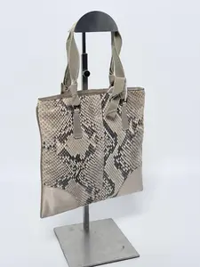 Pre-owned PRADA Leather Mini Bags Vintage and Satin Mini Flat Tote Pouch Bag PR12JX