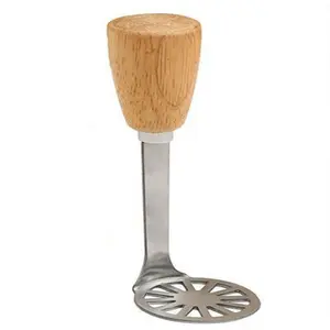 Stainless Steel Masher for Mashed Potatoes, Household Gadget for Avocados, Purple Sweet Potatoes and Taro Mash, Small Tool for Mashing Potatoes