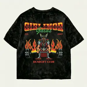 OSRS Strength Deadlift Acid Wash Oversized T-Shirt, Old School RuneScape Gym Graphic Tee, Vintage Washed Streetwear Shirt, Gamer Fitness Gift for Him Her, Unisex Loose Fit Cotton Tee, Retro Gaming Workout Apparel, TikTok Trend Outfit