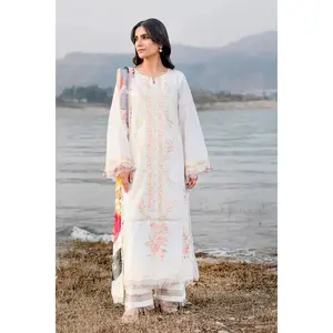 3PC Embroidered stitched Lawn Suit | KSC-3364