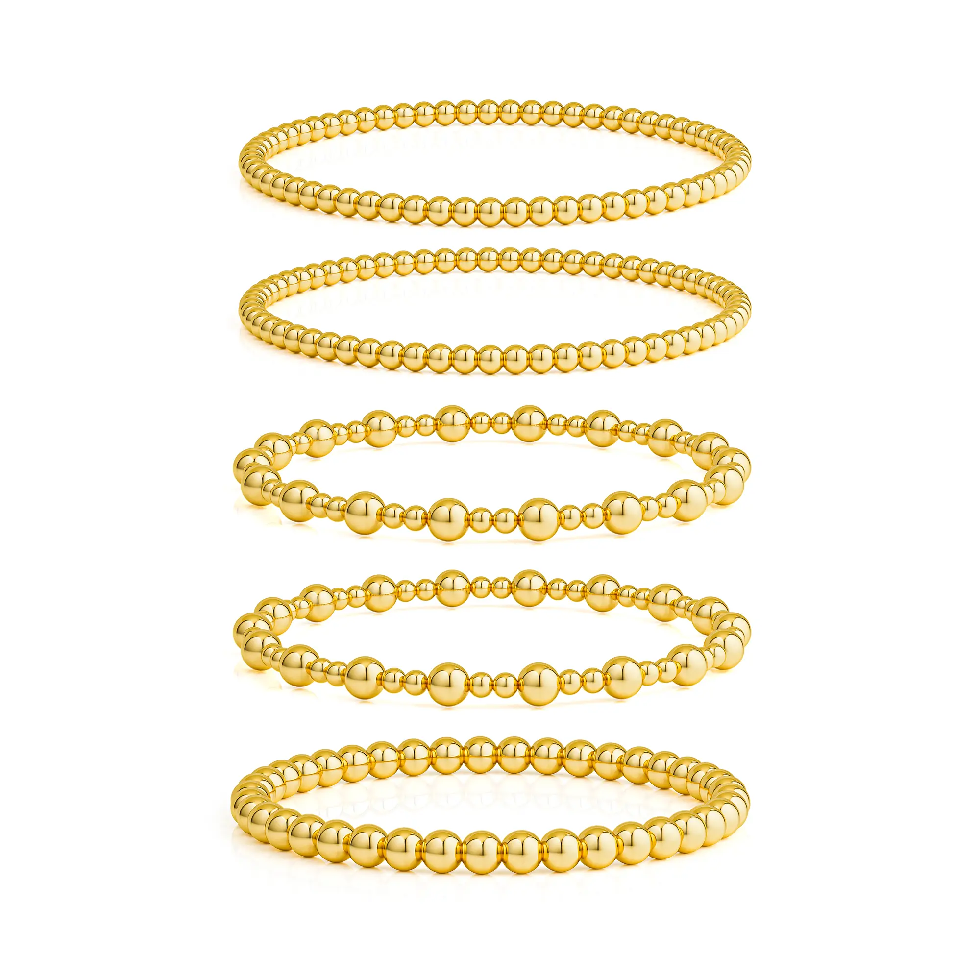 Moodear Bracelets for Women Trendy Beaded Dainty Stretch Stack Adjustable Enewton Non Tarnish Jewelry Gifts for Merry Christmas