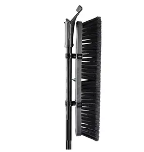 Push Broom 18" Multi Surface Black/Red Steel Handle