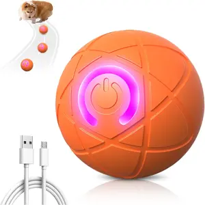 2025 Upgraded Interactive Dog Toy – Self-Moving Automatic Rolling Ball, Vibrating & Jumping Electronic Toy for Dogs to Keep Busy