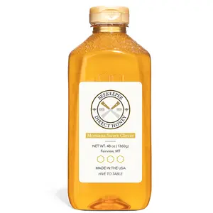 Real Raw Honey - All Natural - Pure Gourmet Honey - Local Honey (3lbs Squeeze Bottle)