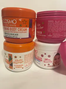 Cosmo 4PCS 300ml Skin Perfector, Miss Beauty, Papaya & Carrot Body Lotion Hydrating Daily Moisturizer for All Skin Types