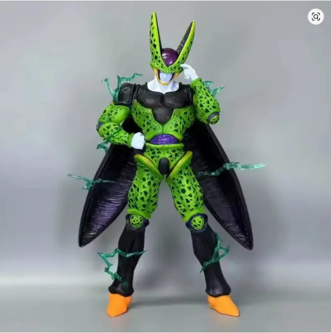 Dragon Ball Z Figura de Célula de Explosión 35cm PVC Bobblehead Collectible Toy Gift for Anime Fans
