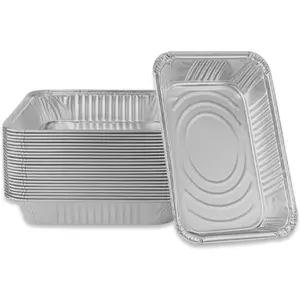 Disposable  Foil Pans 10 Pack | Full Size Shallow 20.5" x 12.5" x 2" Heavy Duty Foil Pan |  Baking Pans for Roasting Turkey, Lasagna, Thanksgiving, Christmas, Parties