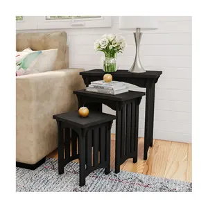 Lavish Home 3 Nesting Tables with Mission StyleLegs Lavish Home 3 Nesting Tables with Mission StyleLegs