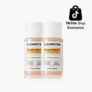 [CLEARSTEM] BRIGHTMEUP Clinically Tested Advanced Brightening Toner, Azelaic Acid Derivative, 2% BHA, Skin Brightening and Skin Barrier Benefits, For Acne-Prone and Sensitive Skin, 3.2 fl oz - 2 pack