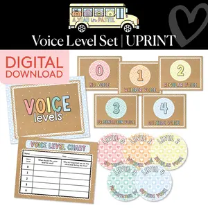 Printable Voice Level Set | A Year In Pastel