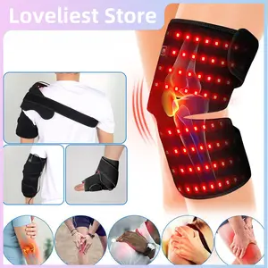 650nm and 850nm Red Light Heating Vibration Massage mat Lamp for Knee Joints Shoulder Relax Pain Relieve Health Care Device