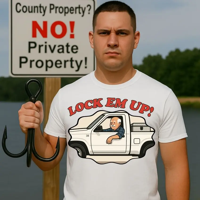 Lock 'Em Up T-Shirt, Viral Funny Graphic Tee, Casual Wear, Gift for Him/Her, Humor Shirt, Trendy Streetwear