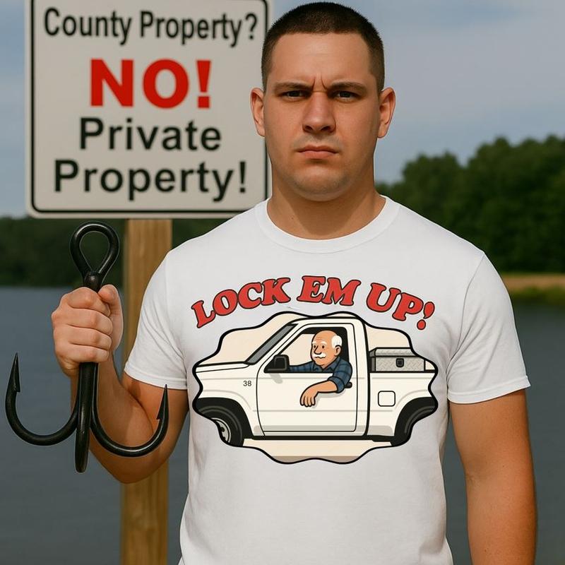 Lock 'Em Up T-Shirt, Viral Funny Graphic Tee, Casual Wear, Gift for Him ...