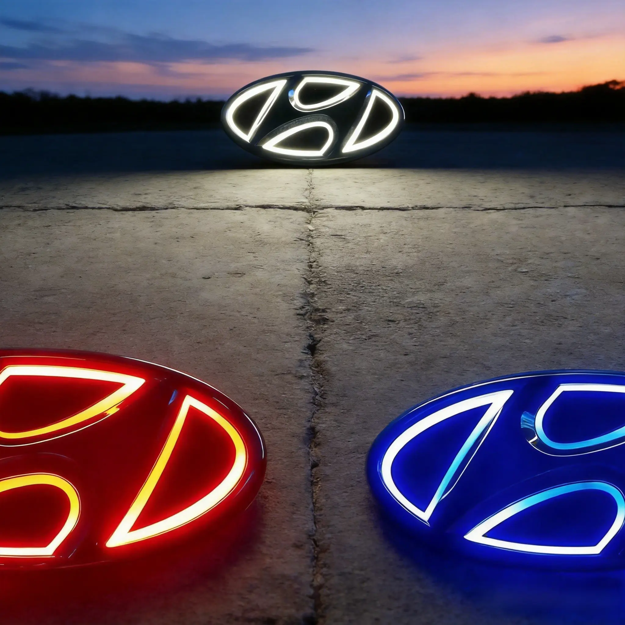 Glow Upgrade Alert! LED Tailgate Logo Light for Hyundai，Compatible: Sonata • Elantra • Tucson • Santa Fe